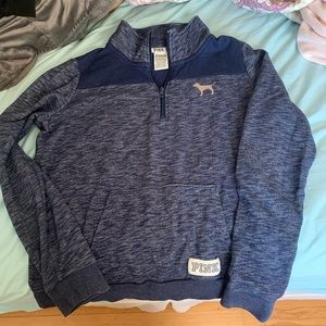 VS Pink quarter zip sweatshirt